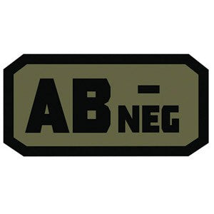 BLOOD TYPE VELCRO PATCH