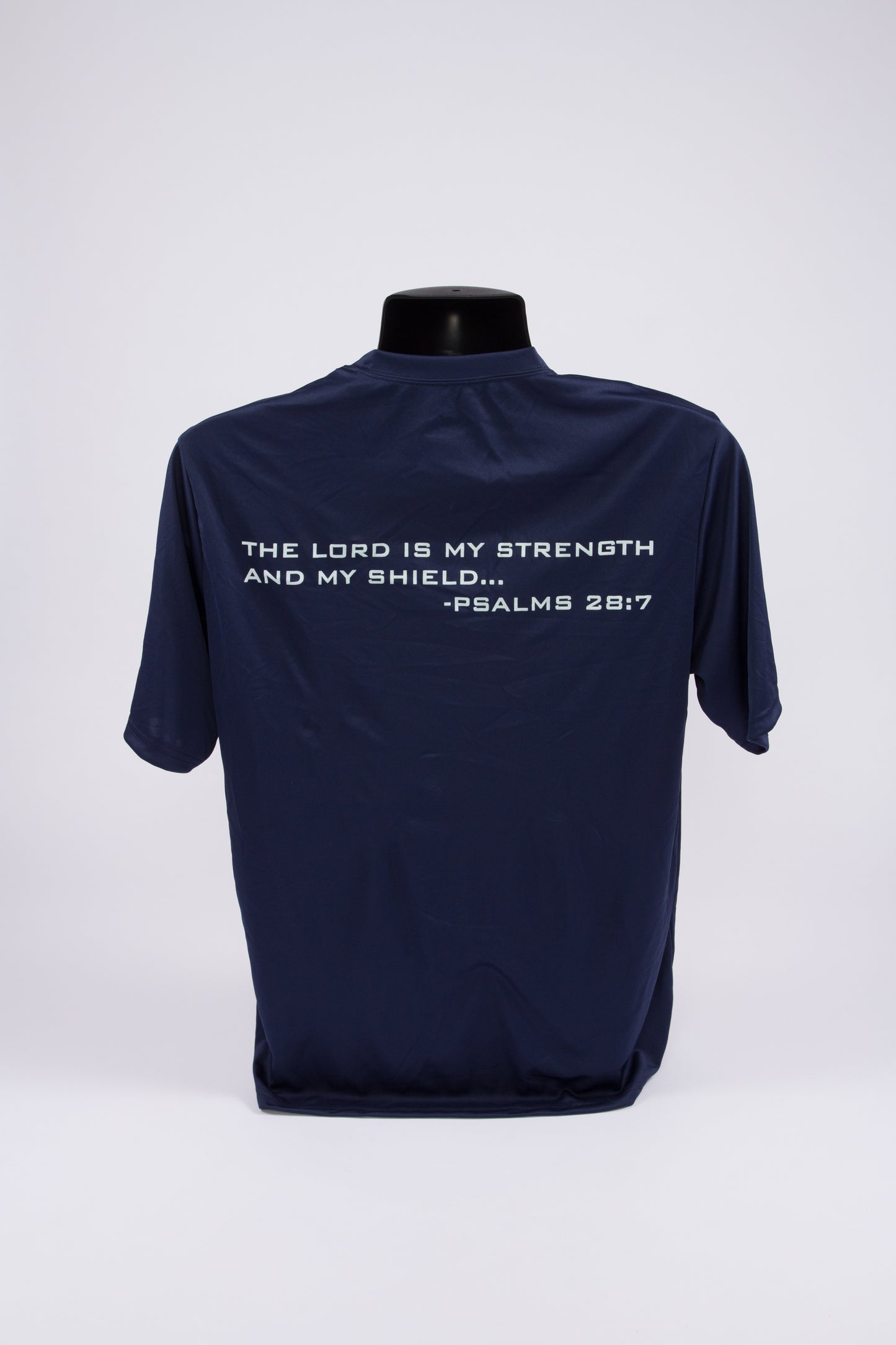 Dryblend Short Sleeve Tee (Verse #4 - Psalms 28:7)