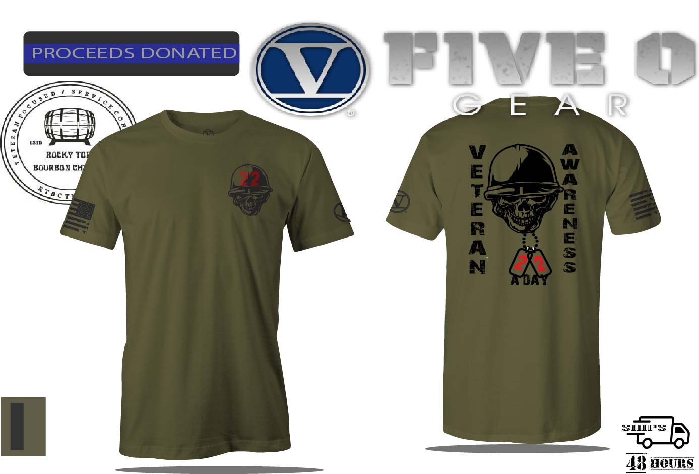 FIVE O Vet 22 Tee