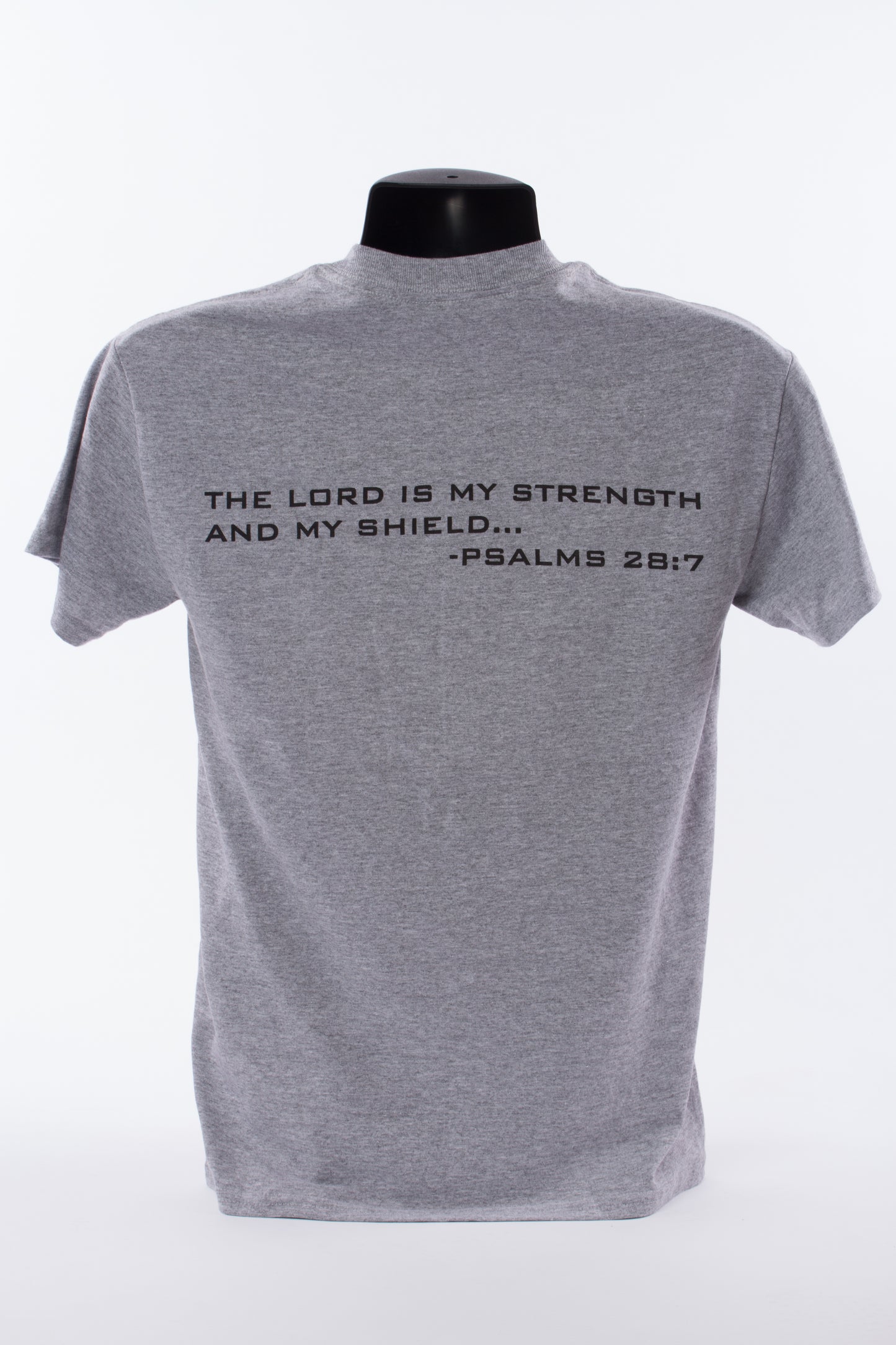 Dryblend Short Sleeve Tee (Verse #4 - Psalms 28:7)