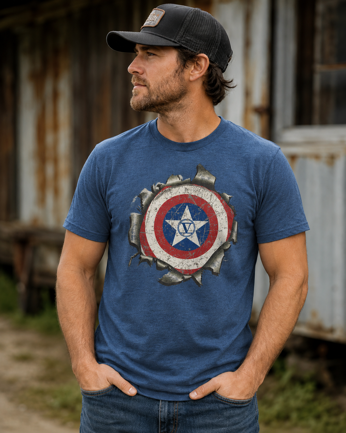 Tri Blend Shield Tee
