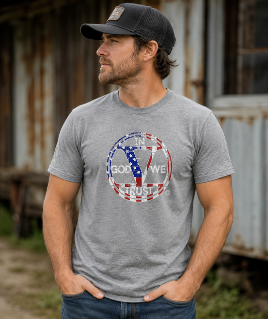 In God We Trust Patriotic Tri-Blend Tee
