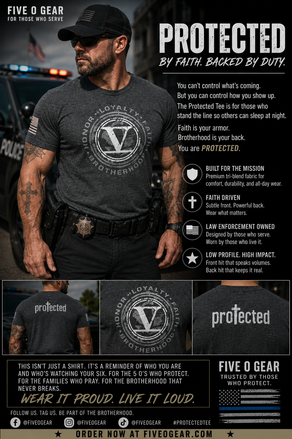 Tri-Blend "Protected" Tee