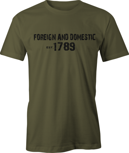 Foreign and domestic tee 1789
